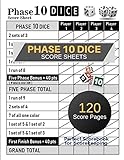 Phase 10 Dice Score Sheets: Phase Ten Dice Game Record Keeper Book | 120 Personal Score Sheets for Scorekeeping | Score Keeping Book | Size:8.5
