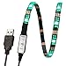 Kohree LED Light Strip 2M/6.56ft for 40-60in USB TV Backlight Bias Lighting Kits with Remote RGB 16 Colors for HDTV Neon Light TV Desktop PC Laptop, 3 Strips in 1 Set