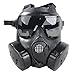 Outgeek M50 Airsoft Mask Full Face Skull CS Mask with Fan (Black)