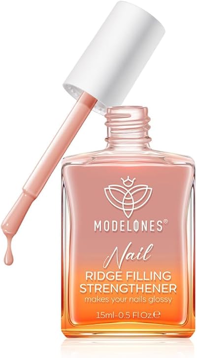Modelones Nail Care 8 in 1 Ridge Filler Strengthener Base Coat 15ml