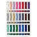 40WT100% Cotton 24 Assorted Thread Spools&24 Plastic Matching Sewing Thread Machine Bobbins, for Brother Babylock Janome Kenmore Singer