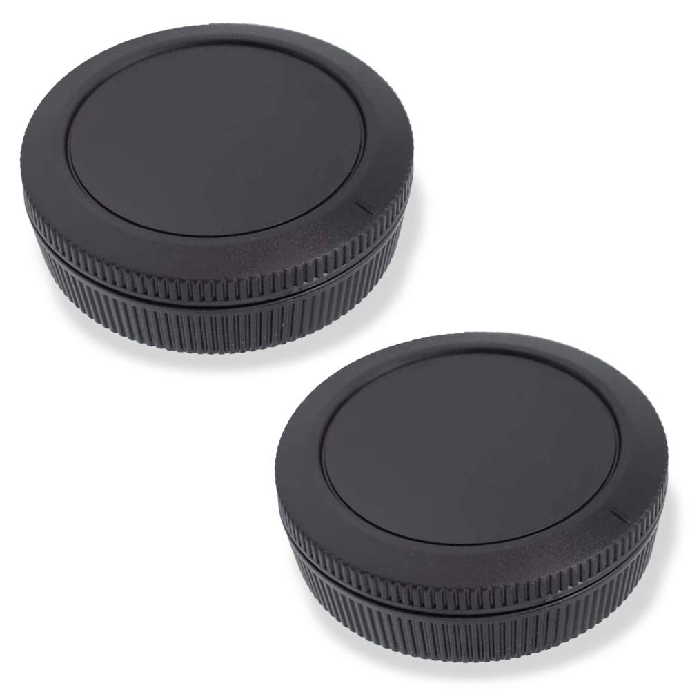 Body Cap & Rear Lens Cap Cover for Canon EOS R1 R3 R10 R8 R7 R6II R6 R5II R5 R RP Camera and more with RF Mount, Lens Accessories for Canon r1 r3 r10 r8 r7 r6 r5-2Packs