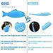 Dillitop Catnip Toys for Cats, Natural Rubber Simulation Fish Shape Interactive Cat Toys, Effective Cat Teeth Cleaning Dental Care Chew Stick for Pet Cat Kitten -2 Pack