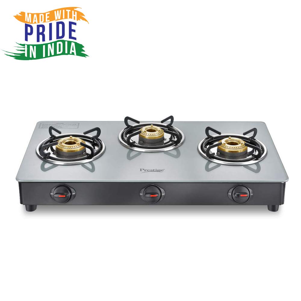 Top 3 Burner Gas Stove, Manual Ignition Prestige Best Price With