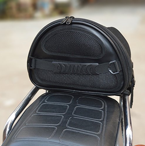 Motorcycle Rear Seat Bag Multifunction Saddle Bag Universal Moto Tank Bag Racing Oil Tank PU Leather Storage Tail Bags - Thumbnail 2