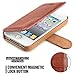 iPhone 4s Case Wallet,Mulbess [Layered Dandy][Vintage Series][Coffee Brown] - [Ultra Slim][Wallet Case] - Leather Flip Cover with Credit Card Slot for Apple iPhone 4s / iPhone 4