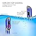 OMorc Diving Snorkel Set - 180 Degree Panoramic Wider View Diving Mask and Dry Top Snorkel, Anti-Fog and No-Leaking Scuba Mask, Snorkel with Food-Grade Silicone Mouthpiece