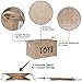 Hinwo 63L Large Capacity Burlap Storage Bin Basket Thickened Linen Jute Fabric Toy Chest Organizer with Handles for Kids Toys Laundry Clothes Nursery Playroom and Shelves, 22 x 15 x 12