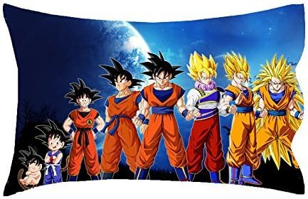 Meilitts Dragon Ball Z Pillowcases Custom 20"x30" Two Sides Cool Comfortable Pillow Case Two Sides