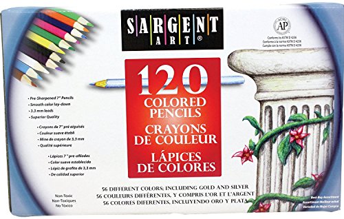 Sargent art 2 packs of 120 piece assortment colored pencils (22-7…