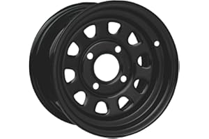4/110 ITP Steel Wheel 12x7 2.0 + 5.0 Black for Honda Rancher 420 4x4 ES 2007-2018