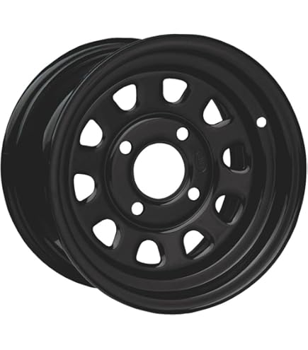 Amazon.com: 4/137 ITP Steel Wheel 12x7 4.0 + 3.0 Black for