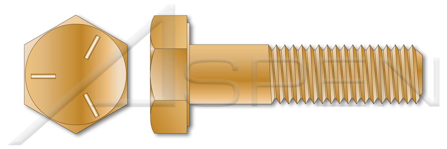 125 pcs MS90725 Yellow Cadmium Plating DFARS Hex Head Cap Screws Bolts