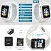 StarryBay Smart Watch Bluetooth Sweatproof Wrist Watch with Touch Screen for Notification Push /Handsfree Call for Andorid - White