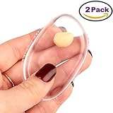 BEST 2 Pack Silicone Makeup Sponge Set - Premium Quality Washable Make Up Sponges - Gel Foundation Makeup and Puff BB - Silisponge Clear Teardrop Beauty Blender + Special Bonus – By Avik Naturals