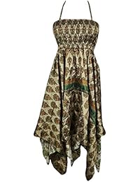 Kristina Women Handkerchief Hem Boho Fashion Dress Summer Sundress OneSize