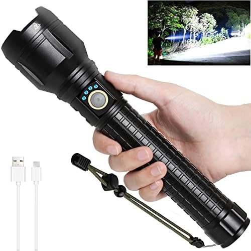 LYLTING P90 LED Rechargeable Flashlights, 100000 Lumens Powerful