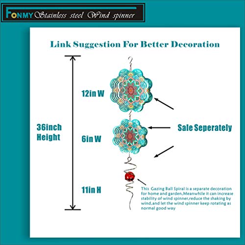 Download Home Garden Mandala Vp Home Kinetic 3d Metal Garden Wind Spinner Windmill