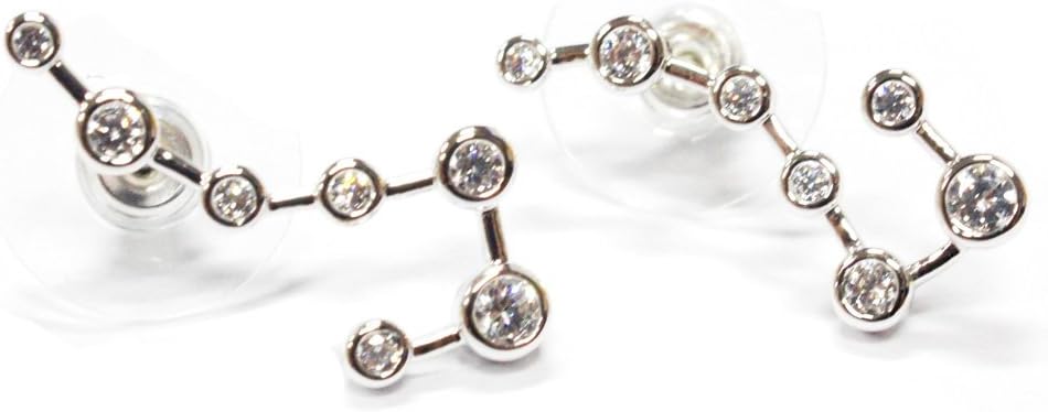 Milky Way Constellation Silver Earring Length: 1.9Cm Width: 0.8Cm