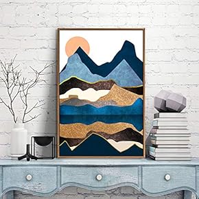 Framed Canvas Wall Art for Living Room, Bedroom City and Landscape Canvas Prints for Modern Home Decoration Ready to Hang - 16"x24" inches