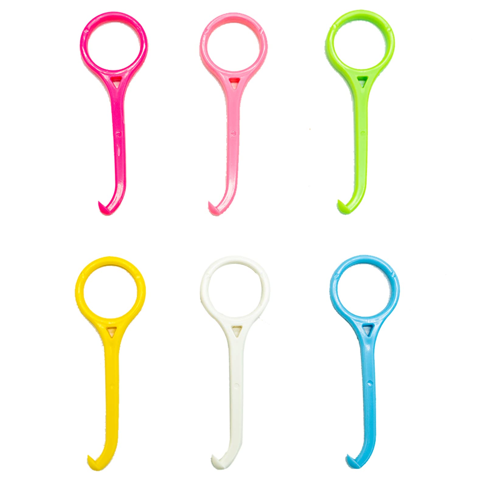 6 Pieces Aligner Removal Tool Invisible Tooth Removal Aligner Chewies and Removal Tool Kits Retainer Remover for Invisible Braces Tooth Cleaning Oral Care (White, Yellow, Pink, Green, Blue，Rose Red)