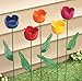 Tulip Yard Decorations - Set of 5
