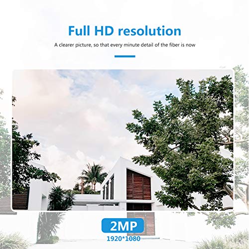 XVIM1080P Wireless WiFi Wall Lamp Alarm Rechargeable Battery Powered Floodnight Camera with Motion-Activated, Night Vision, Two-Way Audio and Siren Alarm