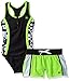 ZeroXposur Girls' Big Girls POP-A-DOT 1PC Swimsuit W/Short