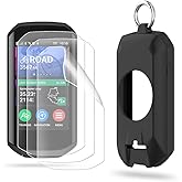 HUADU Screen Protector Compatible for Garmin Edge 1050,EPU Screen Protective Film Anti Scratch High Definition and Silicone Case Cover/Not Tempered Glass