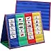 Really Good Stuff Desktop Pocket Charts and Stand, Includes Two Pocket Charts that Adhere to Foldable Stand – Pockets in Stand Hold Flash Cards and More – Easy to Store, Transport, 18” by 10⅜” by 14”