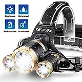 JLANG Headlamp. LED Headlamp Flashlight USB Rechargeable. IPX4 waterproof with 5 Modes and Adjustable Headband adult head lamp. Perfect forCamping, hunting, running, hiking