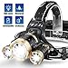 JLANG Headlamp. LED Headlamp Flashlight USB Rechargeable. IPX4 waterproof with 5 Modes and Adjustable Headband adult head lamp. Perfect forCamping, hunting, running, hiking