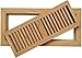 Homewell Red Oak Wood Floor Register, Flush Mount Vent with Damper, 4x12 Inch, Unfinished
