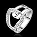 NYKKOLA Jewelry Crystal Paved Unique Design 925 Silver Ring(O)