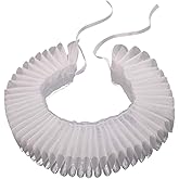 GRACEART Elizabethan Dickens Ruff Neck Clown Collar Elizabeth Wrist Ruffs Ruffle Cuff Arm Bands