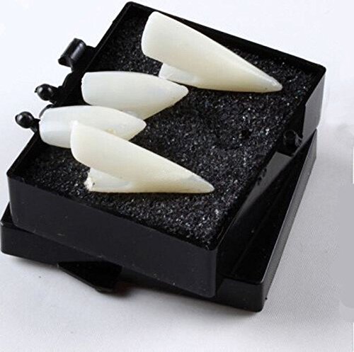 NPLE--4pcs Fancy Vampire Teeth Halloween Denture Fangs Bites Costume Dress Party Props