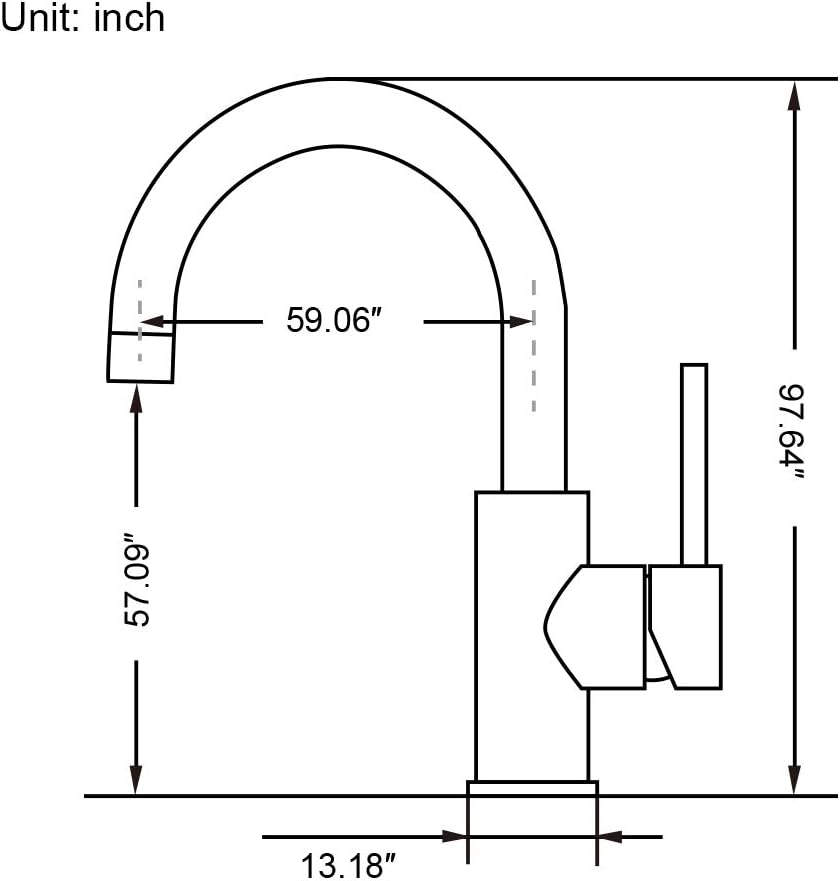 Bar Sink Faucet, HOMELODY Bathroom Faucet 304 Stainless Steel 360° Swivel Brushed Nickel Small Kitchen Faucet Tap, Lavatory Faucet, Grifo - - 