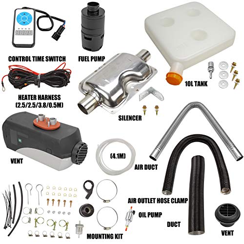 SUPERFASTRACING 5KW 12V Silencer Digital Display Air Diesel Heater for Motor-Home Truck Bus Car