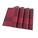 Placemats,Placemats for Dining Table,Heat-Resistant Placemats, Stain Resistant Washable PVC Table Mats,Kitchen Table mats