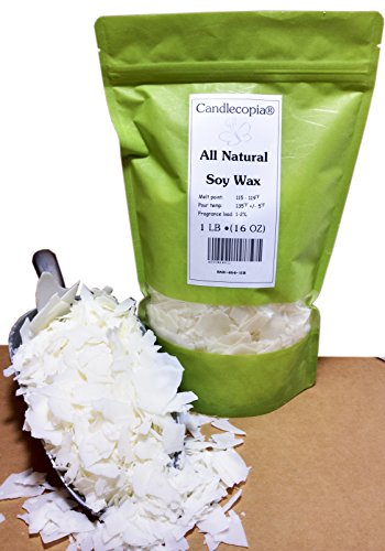 Candlecopia all natural soy 464 candle making wax - 1 pound bag