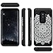 TORU CX PRO Galaxy S9 Plus Wallet Case Pattern Mandala with Hidden Credit Card Holder ID Slot Hard Cover, Mirror & USB Adapter for Samsung Galaxy S9 Plus - Dreamcatcher