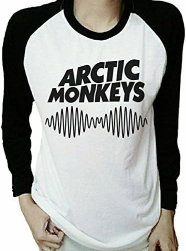 Metals4 Men's Arctic Monkeys AM T Shirt Rock Band Baseball Sleeve