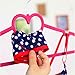 go2buy Heart Shape Non Slip Velvet Hangers,100 Pack, Pink