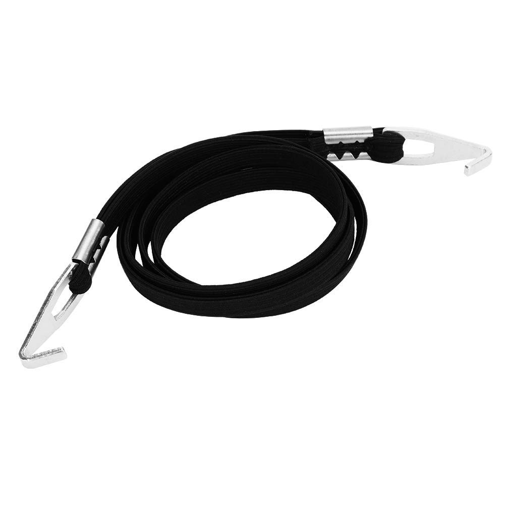 Alomejor Bike Luggage Strap Cycling Hook Tie Bungee Elastic Cord Luggage Strap Rope(Black)