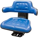 Blue TRAC SEATS Brand Waffle Style Universal Tractor Suspension SEAT with TILT FITS Ford/New Holland 3900 3930 3910 5000 5100 5600 5610 5900 5910 (Same Day Shipping - Delivers in 1-4 Business Days