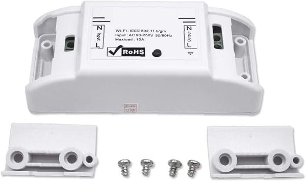 GGOOD Smart Switch Pared WiFi con Control Remoto Y Temporizador Smart Home Wireless Switch Interruptor De Control Mdulo De Rel De Automatizacin Modificacin Remoto para Android Blanca