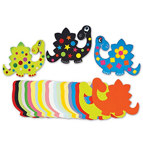 Springboard Jumbo Paper Dinosaur Shapes for Classroom Display, Precut Shapes for Classroom Decorations