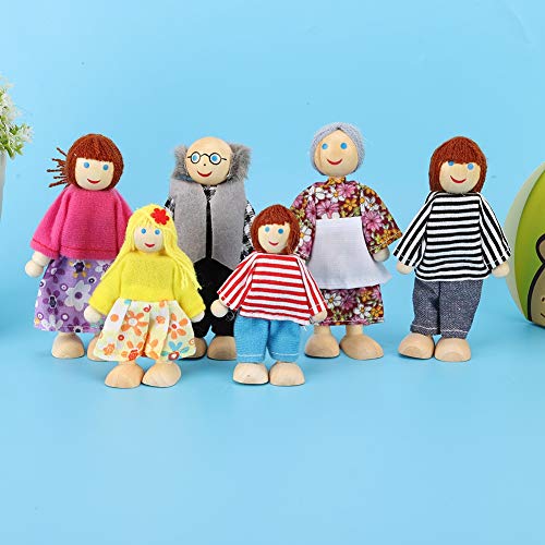 Baby Theater Dolls Accessories Kids Plush Toys for Children Gift Game Cartoon Finger Puppets(6 Set)