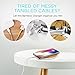 Wireless Charging Pad, Qi Phone Charger, Compatible With iPhone X, 8 Samsung Galaxy Smartphones, Fast Cordless Charging Pad, Bamboo Wooden Slim Flat Disk, Anti-Slip Wood Design, Sleep Friendly Light