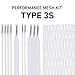 StringKing Type 3s Semi-Soft Lacrosse Mesh Handy Kit with Mesh & Strings (Assorted Colors)